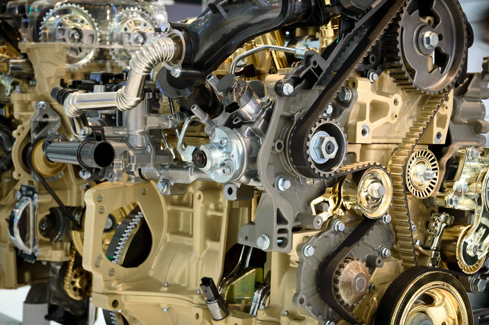 Einbau eines Riemens im Motor