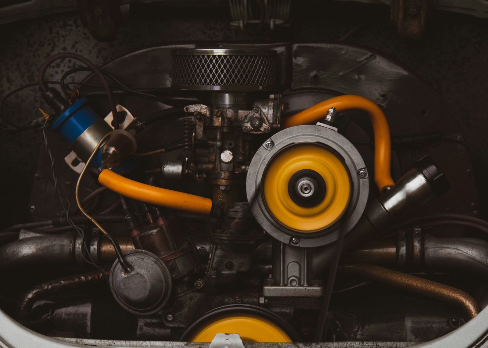 Abgenutzter Riemen im Motor